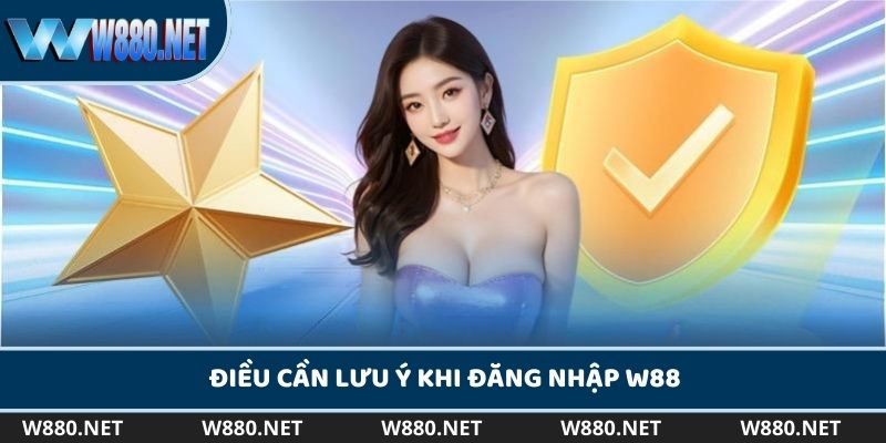 Những điều cược thủ cần lưu ý khi đăng nhập W88